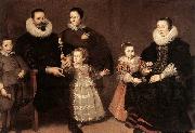 VOS, Cornelis de Family Portrait painting